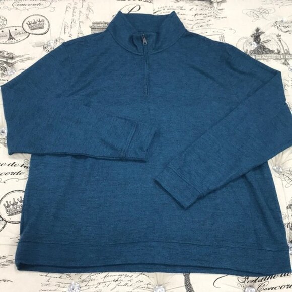 NORDSTROM MEN'S SHOP Half Zip Pullover - Picture 3 of 5